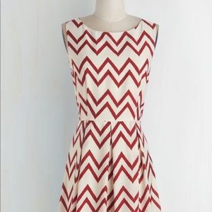 Chevron Red dress